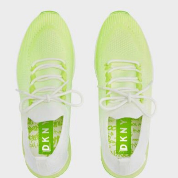 dkny neon green sneakers